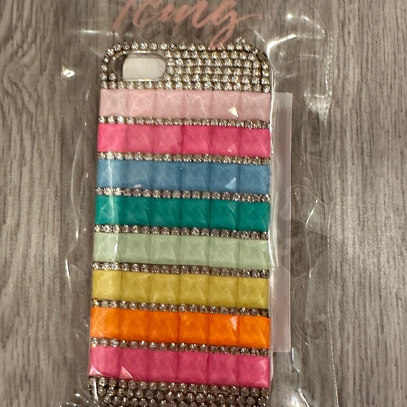 Icing Sparkly/Bling Multi Color Phone Case. New in clear pouch - Picture 4 of 5